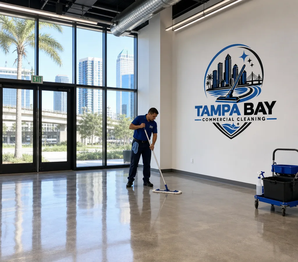 Tampa commercial jobsite cleaned and ready for final handoff